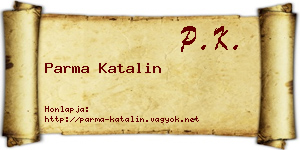 Parma Katalin névjegykártya